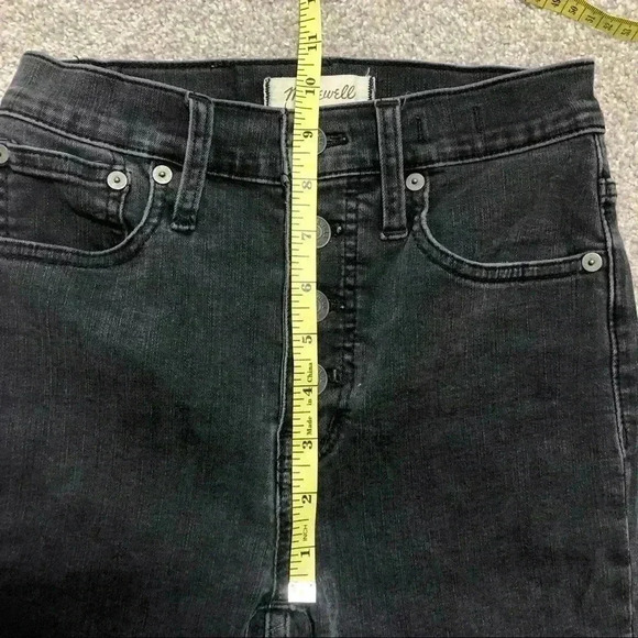 Madewell Boot Cut Jeans Cali Demi Boot Grey Button Fly Cropped - Picture 6 of 10